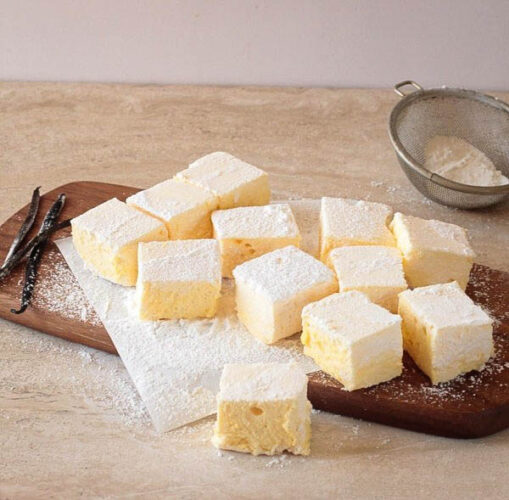 Vanilla and Passion fruit marshmallows