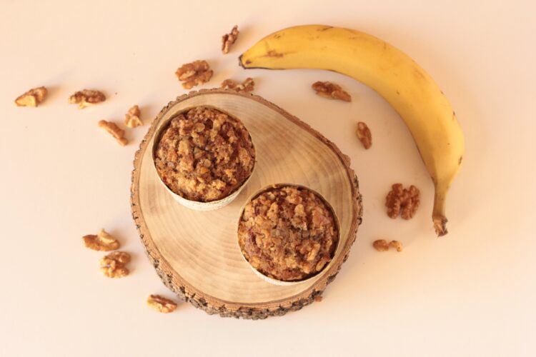 Ricos muffins con crumble de nuez