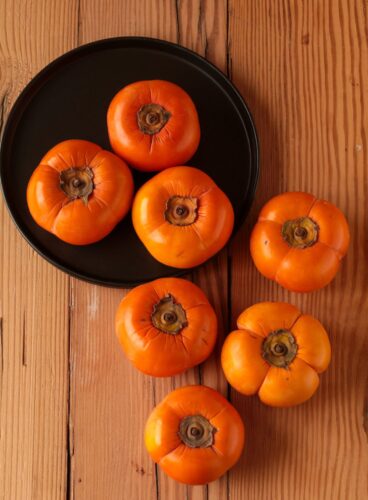 Torta de caqui y caramelo