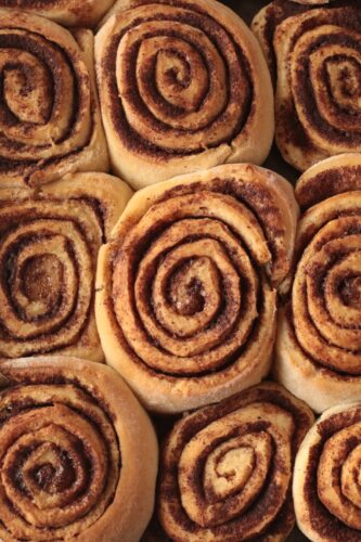 Rollos de canela para el desayuno