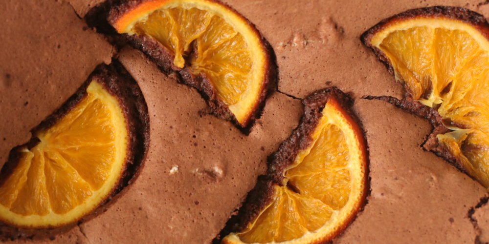 Brownies con naranja