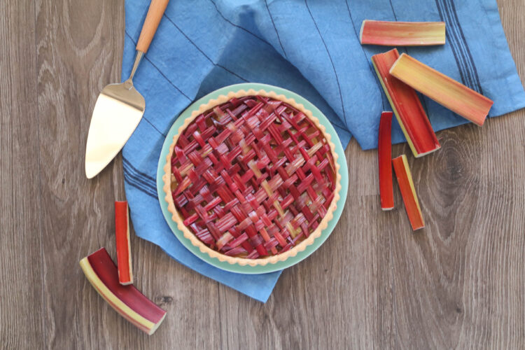 Mi primera tarta de ruibarbo