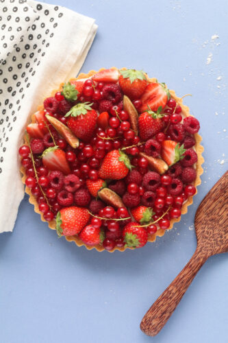 Tarta de frutos rojos para celebrar el verano
