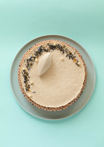 Entremet de té, naranja y chocolate