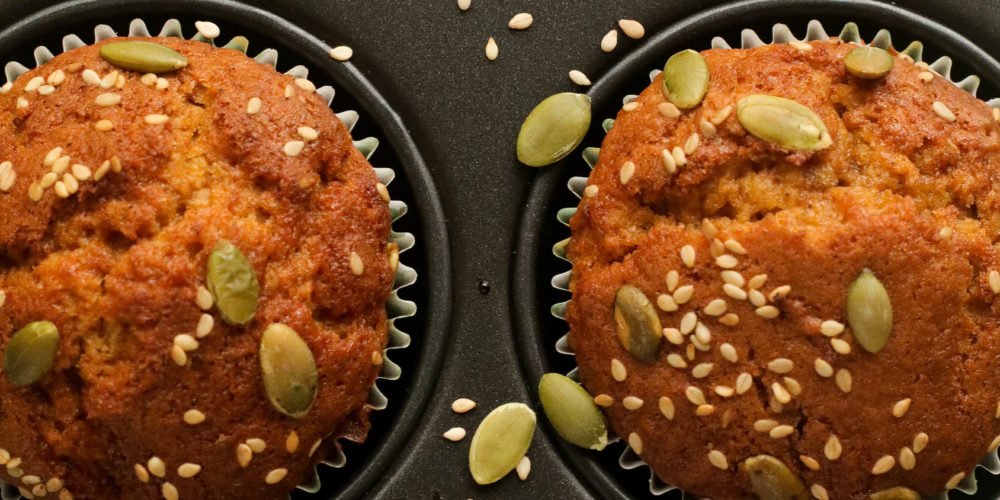 Autumn muffins with butternut