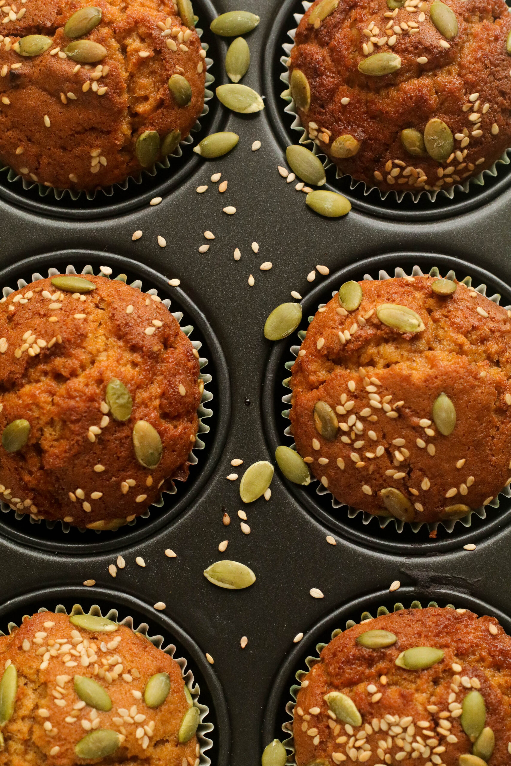 Autumn muffins with butternut