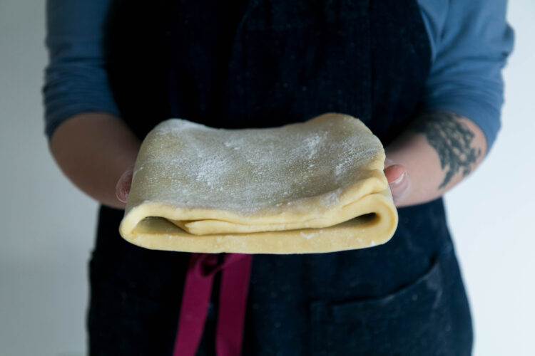 Masa de hojaldre a la inversa