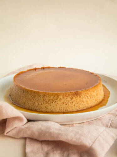 Flan de manjar (dulce de leche, cajeta o caramelo)